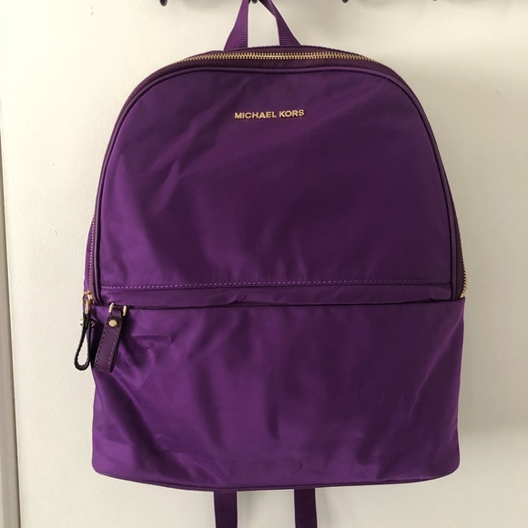 michael kors purple backpack